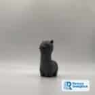 Alpaka Deko Beton anthrazit moderne Tierfigur handgemacht