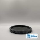 Kleiner runder Teller aus Beton in Anthrazit 14,5 cm Durchmesser – handgemachte Deko