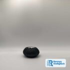 Teelichthalter aus Beton in Anthrazit – elegantes geriffeltes Design von Ronnys Gießglück