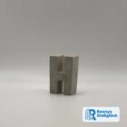 Beton Buchstabe H in schräger Ansicht als Deko für Namen wie Hannah oder Hugo