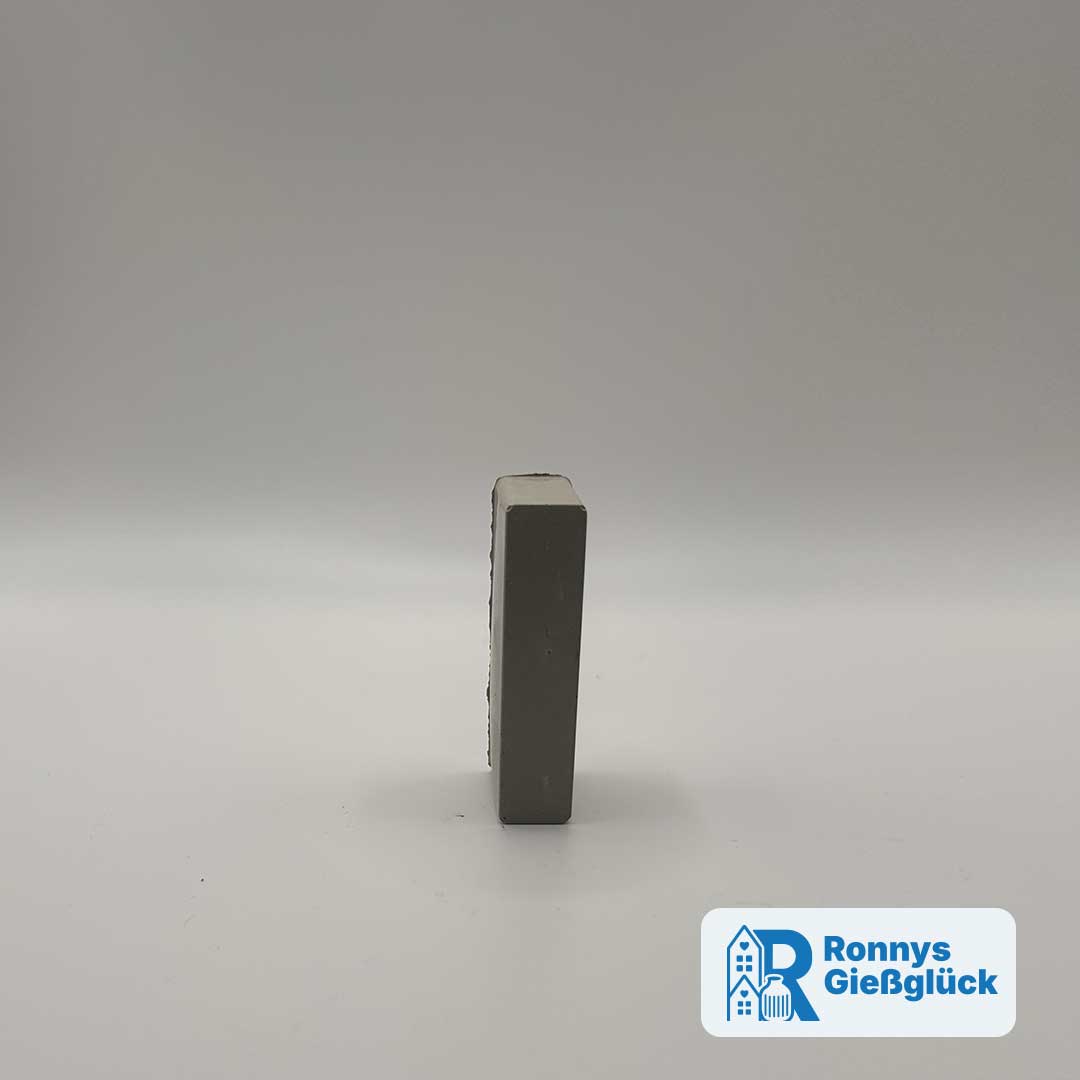 Beton Buchstabe I frontalansicht Deko