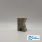 Beton Buchstabe K 3D Ansicht handgemachte Deko Geschenkidee Ronnys Gießglück