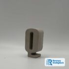 Beton Buchstabe Q 3D Ansicht handgemachte Deko Geschenkidee Ronnys Gießglück