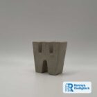 Beton Buchstabe W 3D Ansicht handgemachte Deko Geschenkidee Ronnys Gießglück
