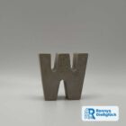 Beton Buchstabe W handgemacht Deko personalisierbar Ronnys Gießglück