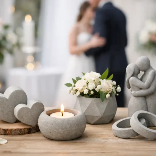 Beton Deko als Hochzeitsgeschenk passt immer