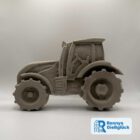 Traktor aus Beton Deko groß Seitenansicht