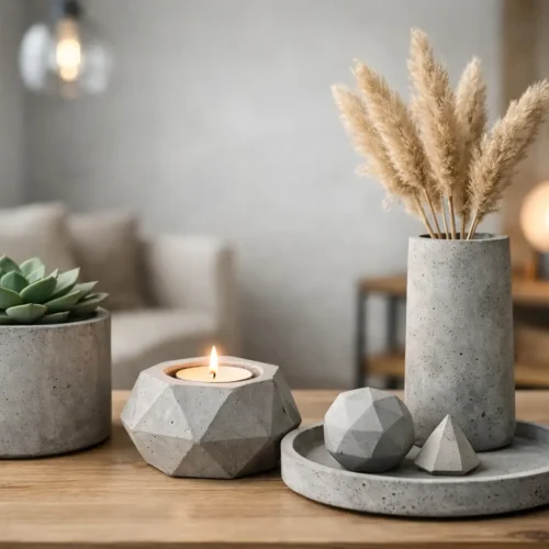 Deko Trends mit Beton für ein modernes Zuhause