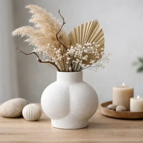 Deko Vase aus Gips stilvoll dekorieren