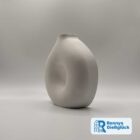 Donut Vase aus Gips handgemacht moderne Deko Vase Ronnys Gießglück